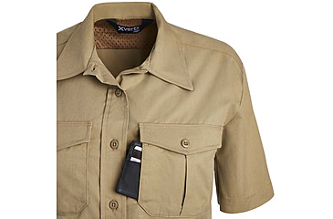 Image of Vertx Fusion Flex Short Sleeve Shirt, Desert Tan - VTX8230WDTXSMALLNA