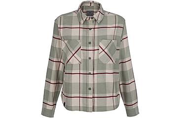 Image of Vertx Lena Stretch Long Sleeve Flannel - Womens, Mountain Sage Buffalo Plaid, Large, F1 VTX7038 MTSBP LARGE N/A