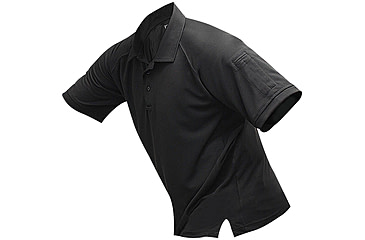 Image of Vertx Men's Coldblack Short Sleeve Polo Shirt, Black, Size 2XL VTX4000BKP-2XL