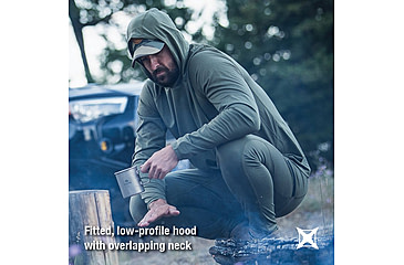 Image of Vertx Merino Base Layer Hoody - Mens, Ranger Green, 2XL, VTX1529RGN2XLNA