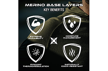 Image of Vertx Merino Base Layer Hoody - Mens, Ranger Green, 2XL, VTX1529RGN2XLNA