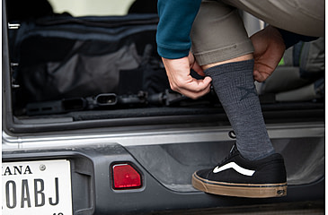 Image of Vertx VaporCore 10in Medium Crew Sock - Mens, Smoke Grey, Large, 9111 SMG LARGE