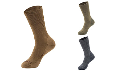 Image of Vertx VaporCore 5in Crew Sock - Mens, Dark Earth, Ranger Green, Smoke Grey