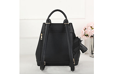 Image of VISM BW2338 PU Daypack, Black, BW2338B