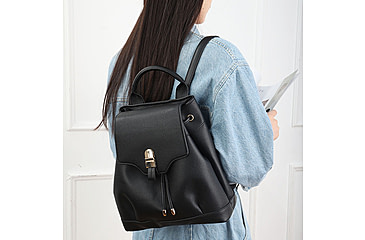 Image of VISM BW2338 PU Daypack, Black, BW2338B