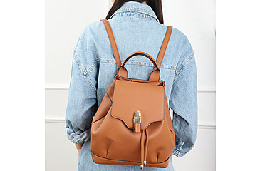 Image of VISM BW2338 PU Daypack, Brown, BW2338BR