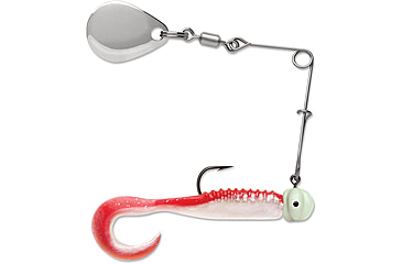 Image of VMC Curl Tail Spinnerbait, Red Pearl Glow, 1/16oz, CTS116RPRLGL