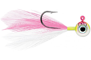 Image of VMC Moon Fly Jig, 1/32 oz, Pink Fire UV, MFJ132-PFU