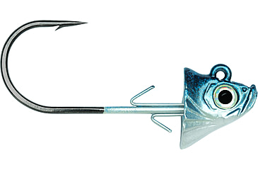 Image of VMC Swimbait Jig, 1/8 oz 2/0 Hook,Blue Shad,3 Piece, SBJ18-BSD