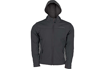 Image of Voodoo Tactical Hooded Soft Shell Full-Zip Jacket w/Voodoo Logo - Mens, Black, Extra Large, 01-3360001096
