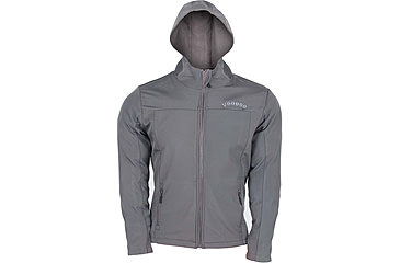 Image of Voodoo Tactical Hooded Soft Shell Full-Zip Jacket w/Voodoo Logo - Mens, Grey, 2XL, 01-3360014097