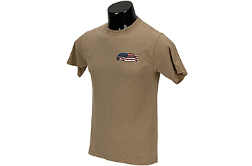Image of Voodoo Tactical Patriot Banner Ribbon Logo T-Shirt - Men's, Extra Large, Sand, 20-9991025096