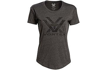 Image of Vortex Camo Logo Short Sleeve T-Shirt - Womens, Charcoal Heather, XS, 121-48-CHHXS