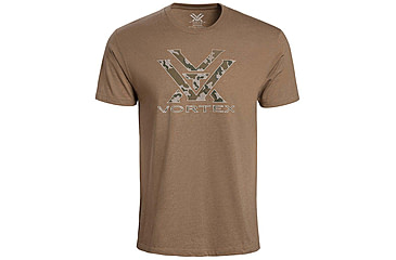 Image of Vortex Camo Logo Short Sleeve T-Shirts - Mens, Coyote Heather, M, 120-15-CHEM