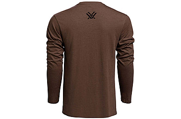 Image of Vortex Core Logo LS T-Shirt - Mens, Brown Heather, S, 221-02-BRHS