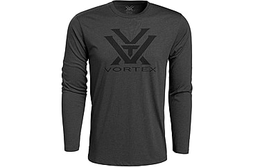 Image of Vortex Core Logo LS T-Shirt - Mens, Charcoal Heather, L, 221-02-CHHL
