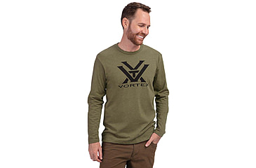Image of Vortex Core Logo LS T-Shirt - Mens, Military Heather, S, 221-02-MIHS