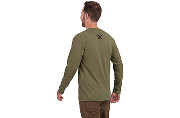 Image of Vortex Core Logo LS T-Shirt - Mens, Military Heather, S, 221-02-MIHS