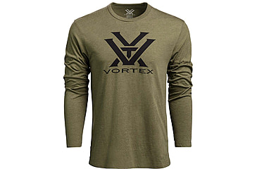 Image of Vortex Core Logo LS T-Shirt - Mens, Military Heather, S, 221-02-MIHS