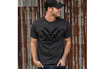 Image of Vortex Core Logo Short Sleeve T-Shir t- Mens, Charcoal Heather, 3X, 120-16-CHH3X