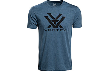 Image of Vortex Core Logo Short Sleeve T-Shirts - Men's, Steel Blue Heather, 4X, 120-16-SBH4X