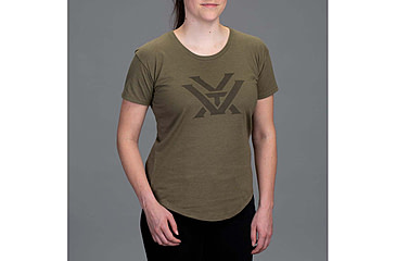 Image of Vortex Core Logo SS T-Shirt - Womens, Military Heather, XS, 221-23-MIHXS