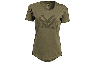 Image of Vortex Core Logo SS T-Shirt - Womens, Military Heather, XS, 221-23-MIHXS