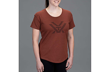 Image of Vortex Core Logo SS T-Shirt - Womens, Rust Heather, L, 221-23-RUHL