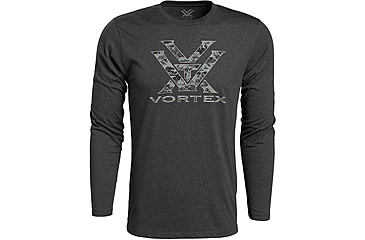 Image of Vortex Digi Cam Core Logo LS T-Shirt - Mens, Charcoal Heather, S, 221-04-CHHS