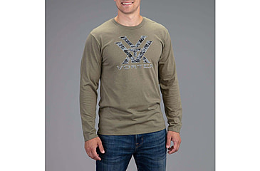 Image of Vortex Digi Cam Core Logo LS T-Shirt - Mens, Military Heather, S, 221-04-MIHS