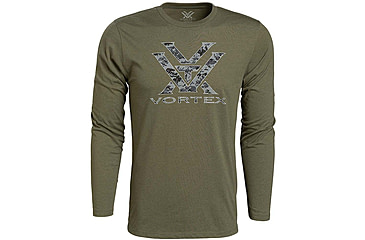 Image of Vortex Digi Cam Core Logo LS T-Shirt - Mens, Military Heather, S, 221-04-MIHS