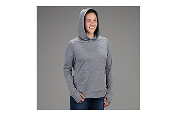 Image of Vortex Fall Hooded Pullover - Womens, Monument, Small, 220-28-MONS
