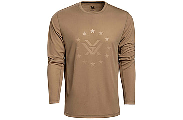 Image of Vortex LS Performance Logo Shirt - 13 Star - Mens, 4XL, Kelp Brown, 123-06-KLP4X