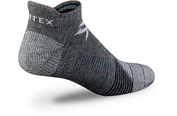 Image of Vortex Pursuit Trail No-Show Active Sock - Mens, Charcoal/Dark Teal, XL, 122-26-CDTXL