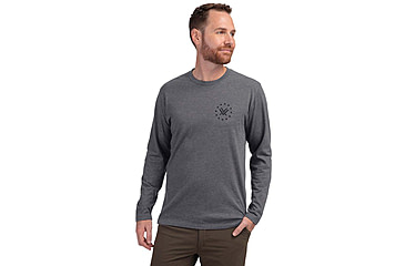 Image of Vortex Salute LS T-Shirt - Mens, Titanium Heather, XL, 222-02-THEXL