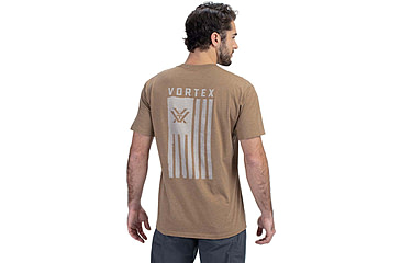 Image of Vortex Salute Short Sleeve T-Shirts - Mens, Coyote Heather, 2XL, 121-14-CHE2X