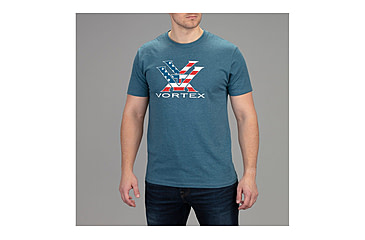 Image of Vortex Stars and Stripes Short Sleeve T-Shirt - Mens, Blue, Medium, 121-13-SBHM