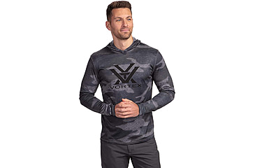 Image of Vortex Sun Slayer LS Hoodie - Mens, Black Camo, XL, 121-20-BCAXL