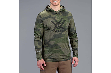 Image of Vortex Sun Slayer LS Hoodie - Mens, Forest Camo, XL, 121-20-FCAXL
