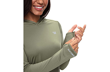 Image of Vortex Sun Slayer LS Hoodie - Womens, Lichen, M, 121-30-LICM