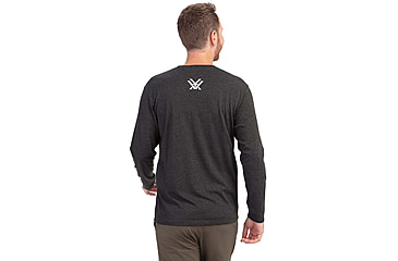 Image of Vortex Three Peaks LS T-Shirt - Mens, Charcoal Heather, M, 222-01-CHHM
