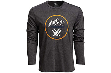 Image of Vortex Three Peaks LS T-Shirt - Mens, Charcoal Heather, M, 222-01-CHHM