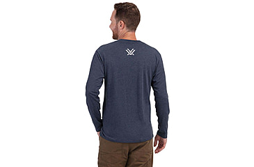 Image of Vortex Three Peaks LS T-Shirt - Mens, Navy Heather, M, 222-01-NAHM
