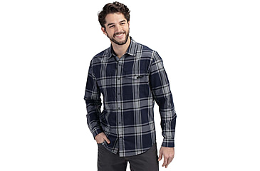 Image of Vortex Trail Call Tech Flannel - Mens, Extra Large, Blue Heather, 221-39-BUHXL