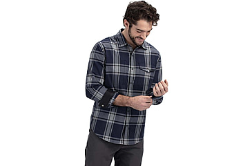Image of Vortex Trail Call Tech Flannel - Mens, Extra Large, Blue Heather, 221-39-BUHXL