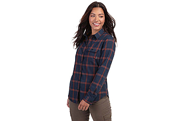 Image of Vortex Trail Call Tech LS Flannel - Womens, Black Iris, XS, 221-40-BLIXS