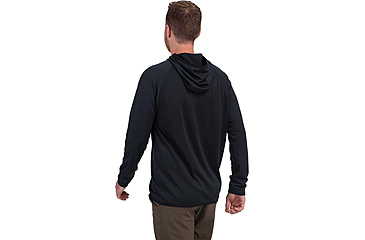 Image of Vortex Weekend Rucker Hooded Long Sleeve - Mens, Black, L, 121-24-BLKL