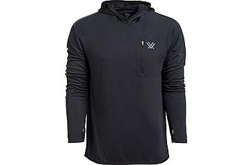 Image of Vortex Weekend Rucker Hooded Long Sleeve - Mens, Black, L, 121-24-BLKL