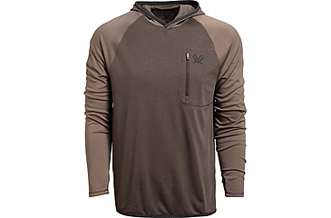 Image of Vortex Weekend Rucker Hooded Long Sleeve - Mens, Peat, L, 121-24-PETL