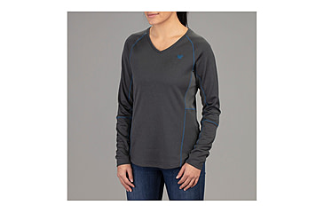 Image of Vortex Weekend Rucker Long Sleeve Top - Womens, Charcoal, Small, 121-26-CHRS